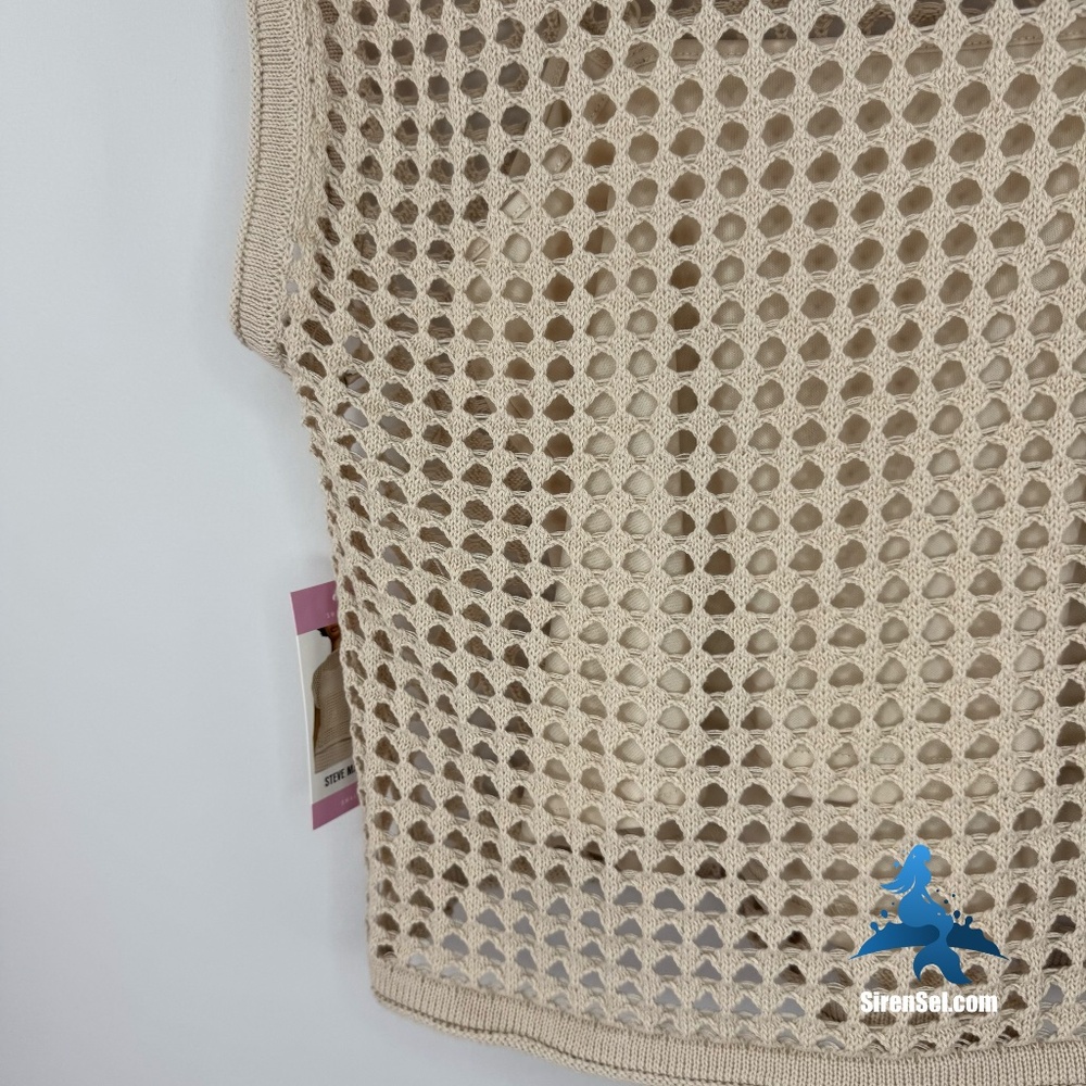 1271 NWT STEVE MADDEN Crochet Top – Small – Beige - Picture 13 of 16